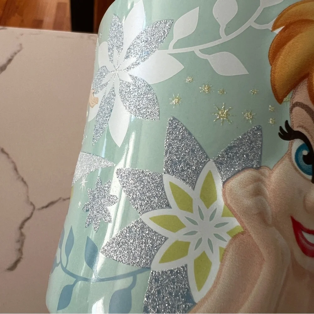 LIKE NEW Disney Tinkerbell Mug with Blue Interior - Picture 5 of 6